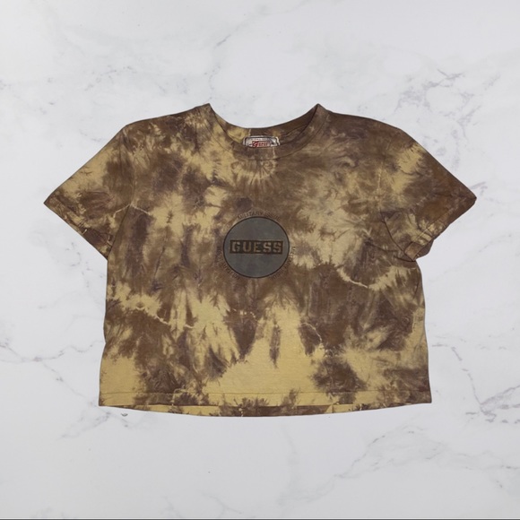 Guess Tops - Guess Vintage Tie Dye Crop Top